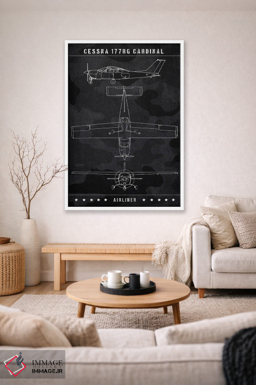 تابلو دکوراتیو سسنا ۱۷۷RG کارباورال اثر جوزف فرناندو - D1W