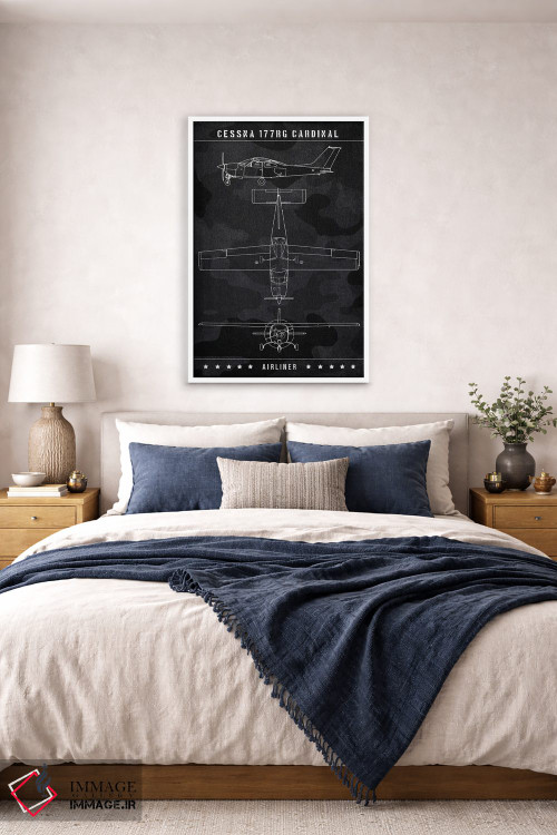 تابلو دکوراتیو سسنا ۱۷۷RG کارباورال اثر جوزف فرناندو - D4W