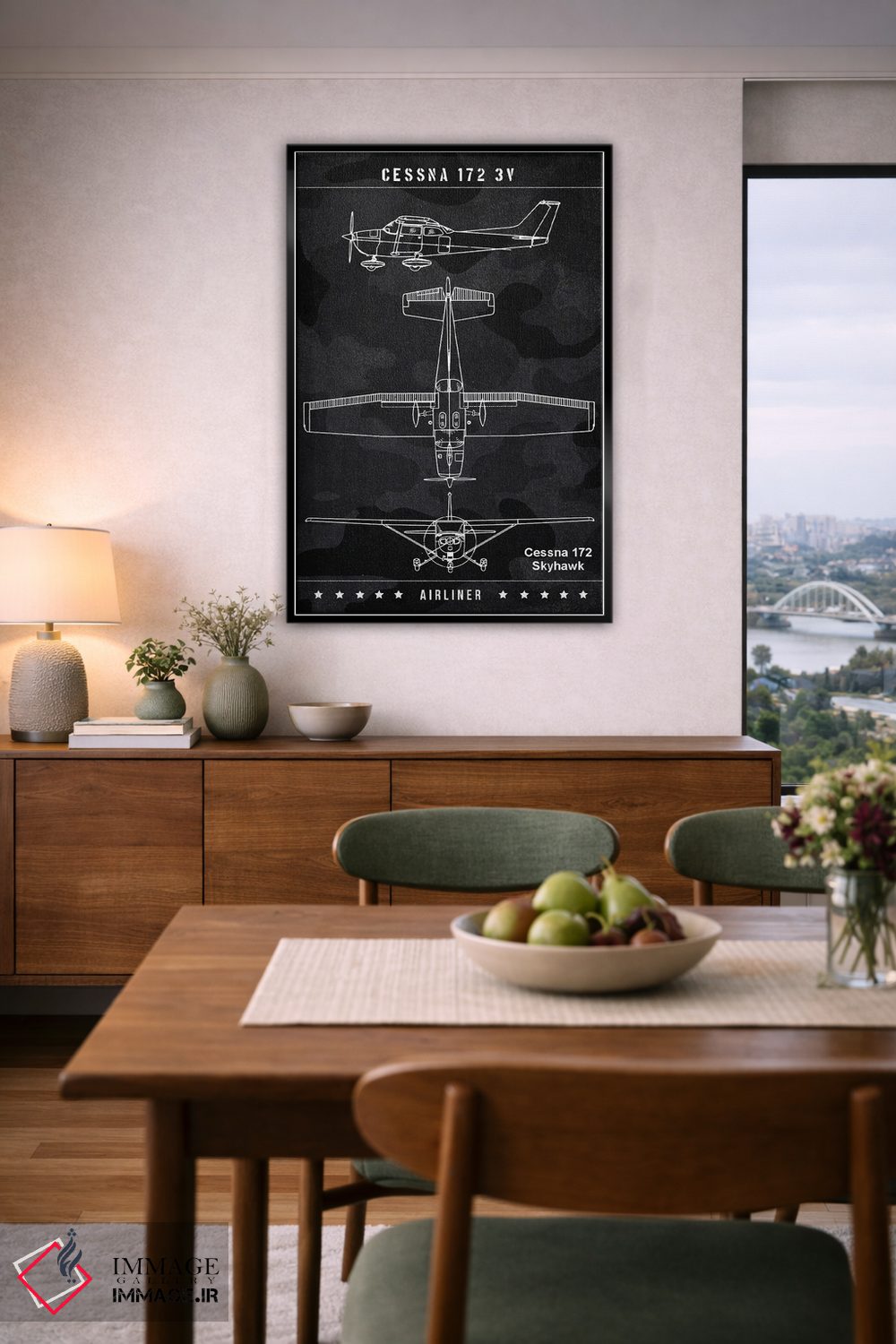 تابلو دکوراتیو سسنا اثر جوزف فرناندو - D6B