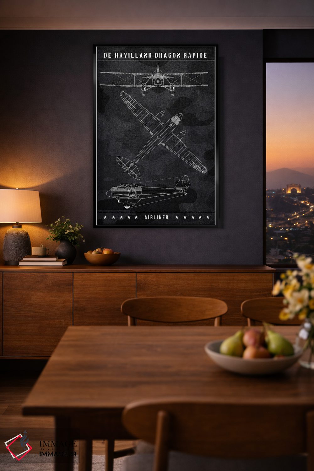 تابلو دکوراتیو دی هاویلند دراگون رپید اثر جوزف فرناندو - D2B