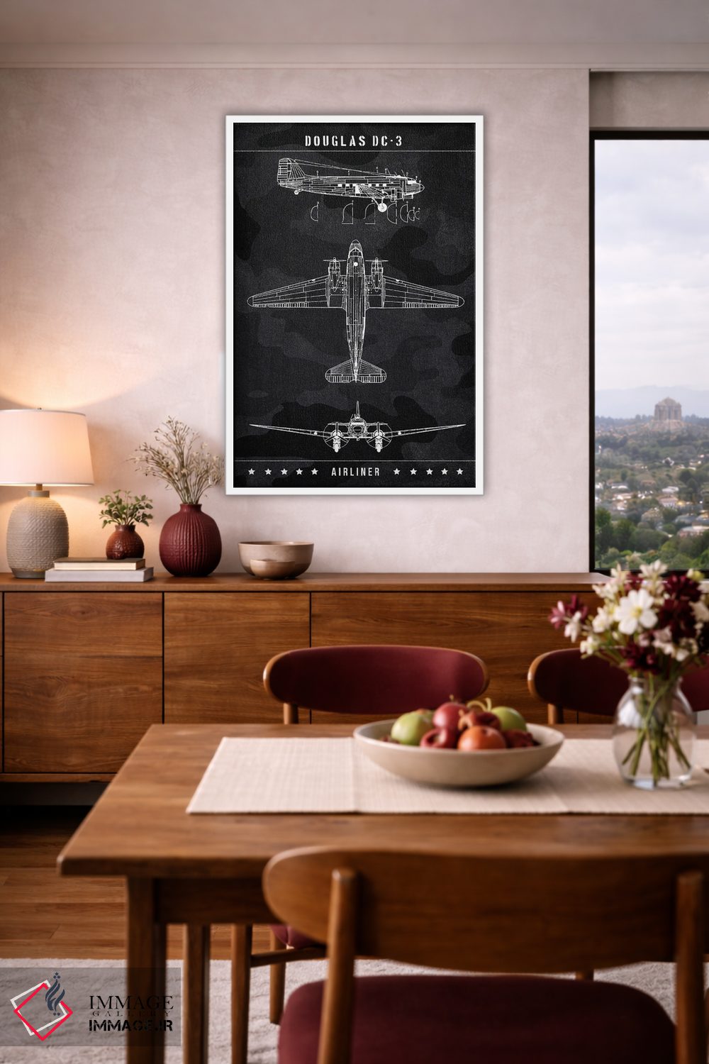 تابلو دکوراتیو داگلاس DC-3 اثر جوزف فرناندو - D2W