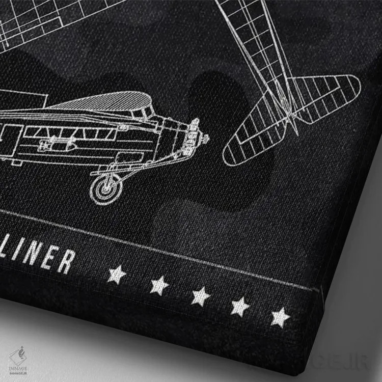 تابلو دکوراتیو فوکر اثر جوزف فرناندو - نمای نزدیک بافت بوم