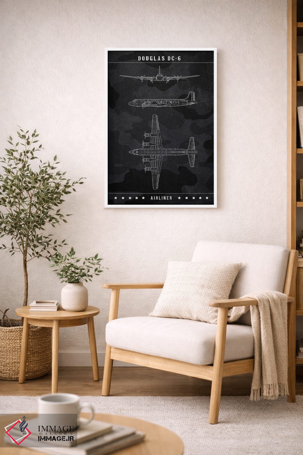 تابلو دکوراتیو داگلاس DC-6 اثر جوزف فرناندو - D5W