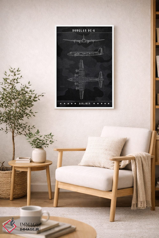 تابلو دکوراتیو داگلاس DC-6 اثر جوزف فرناندو - D5W