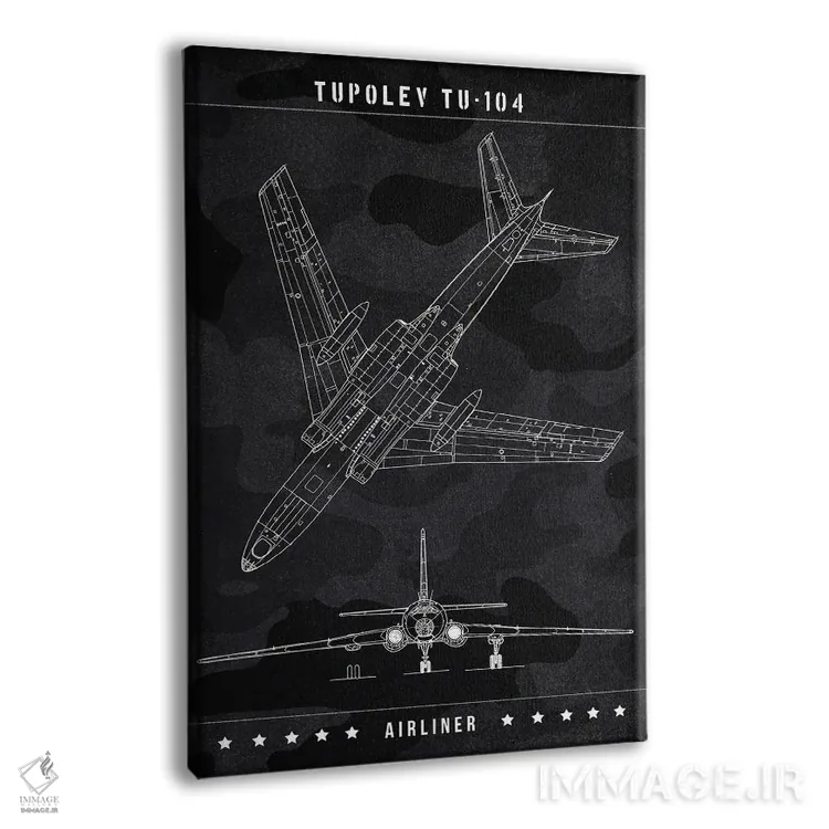 تابلو دکوراتیو توپولف Tu اثر جوزف فرناندو - نمای پرسپکتیو محصول