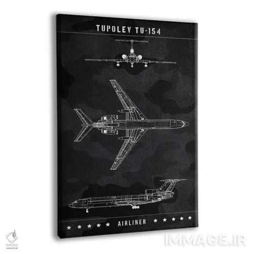تابلو دکوراتیو توپولف Tu-154 اثر جوزف فرناندو - نمای پرسپکتیو محصول