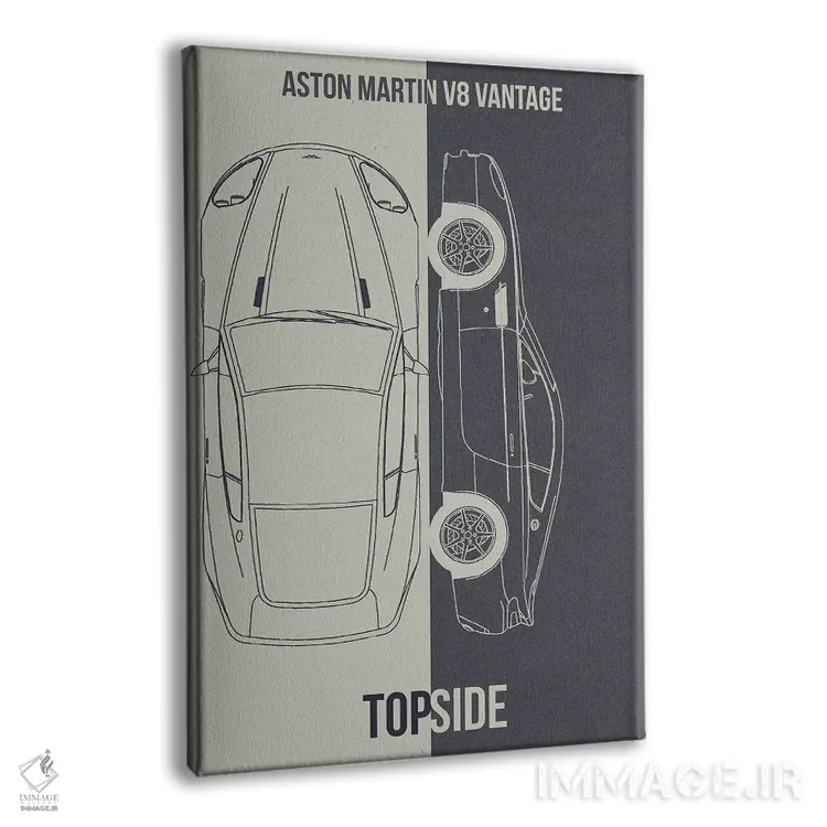 تابلو دکوراتیو استون مارتین V8 ونتیج اثر جوزف فرناندو - نمای پرسپکتیو محصول