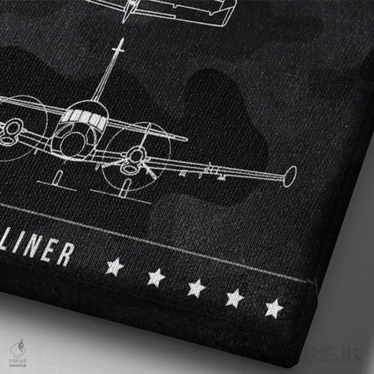 تابلو دکوراتیو امبرائر EMB اثر جوزف فرناندو - نمای نزدیک بافت بوم