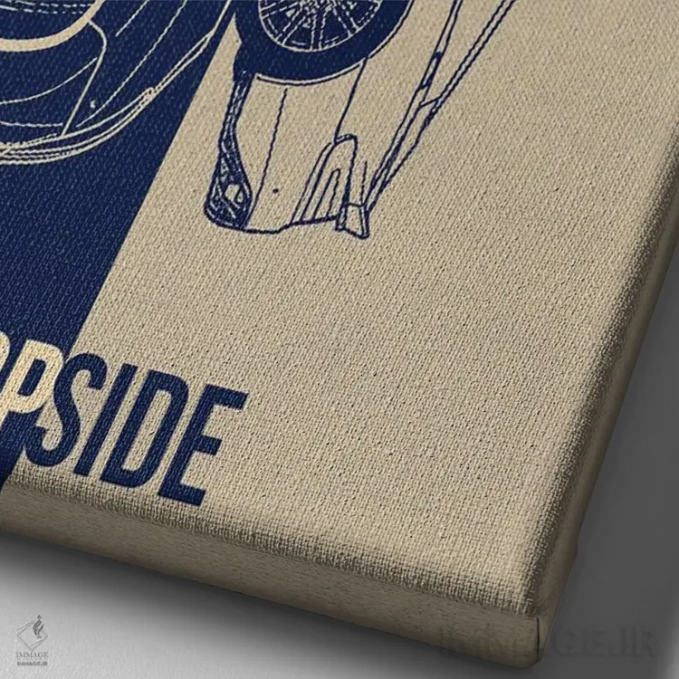 تابلو دکوراتیو استون مارتین DBS 512 اثر جوزف فرناندو - نمای نزدیک بافت بوم