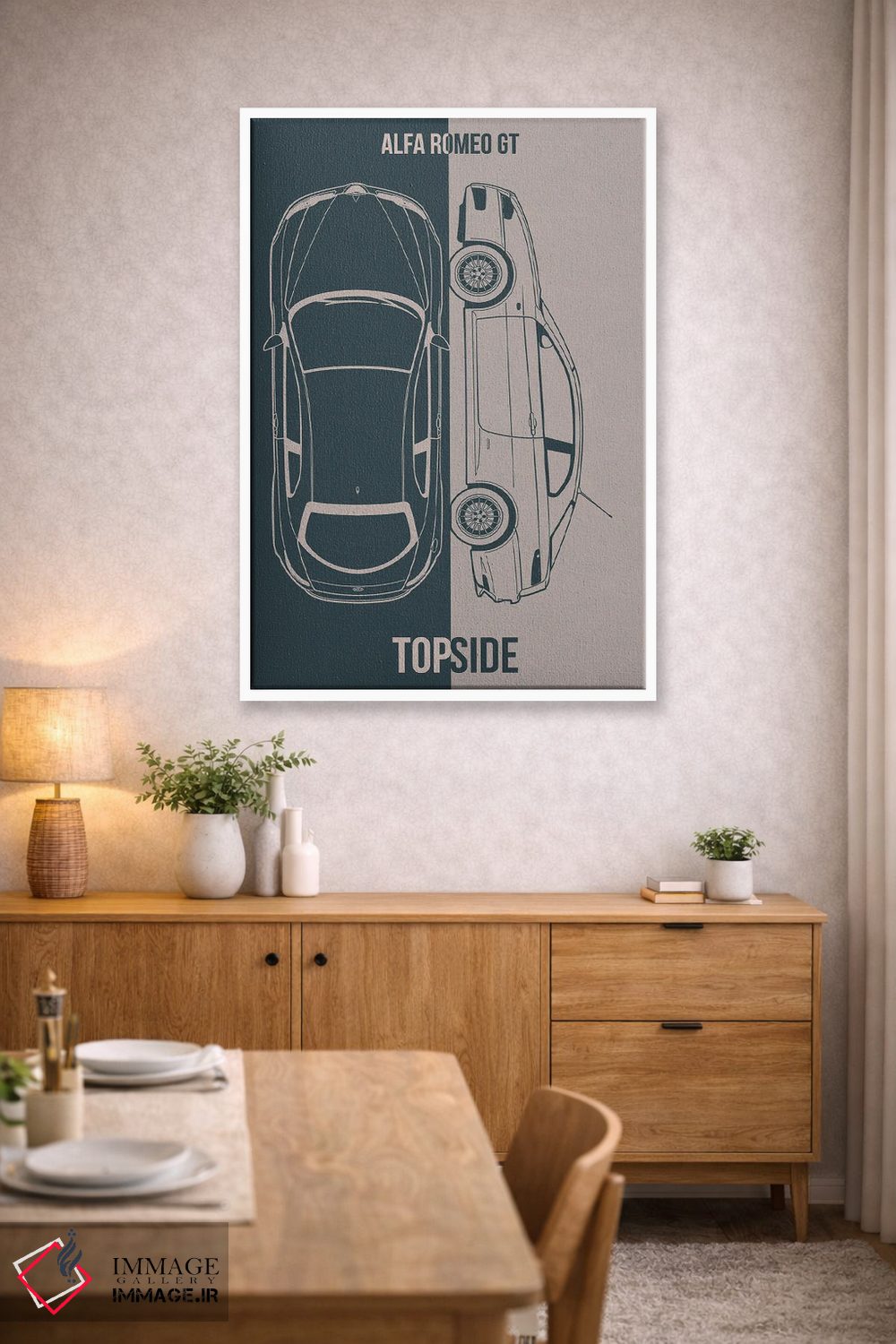 تابلو دکوراتیو آلفا رومئو GT اثر جوزف فرناندو - D3W