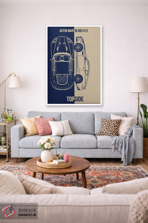 تابلو دکوراتیو استون مارتین DBS 512 اثر جوزف فرناندو - D1W