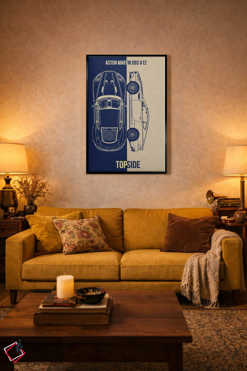 تابلو دکوراتیو استون مارتین DBS 512 اثر جوزف فرناندو - D4B