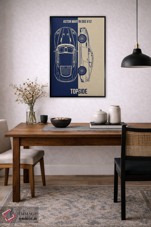 تابلو دکوراتیو استون مارتین DBS 512 اثر جوزف فرناندو - D6B