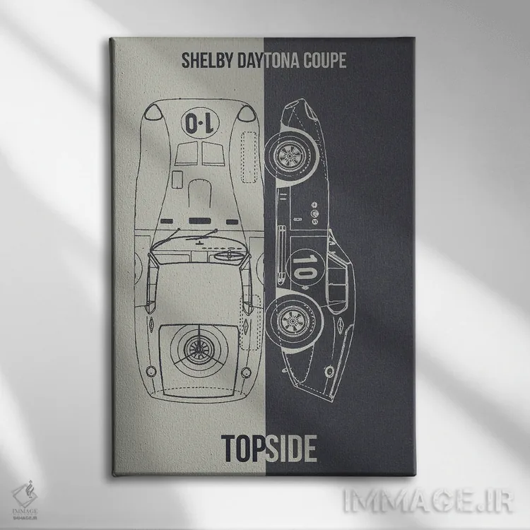 تابلو دکوراتیو شلبی دیتونا اثر جوزف فرناندو - نمای روبهرو روی دیوار