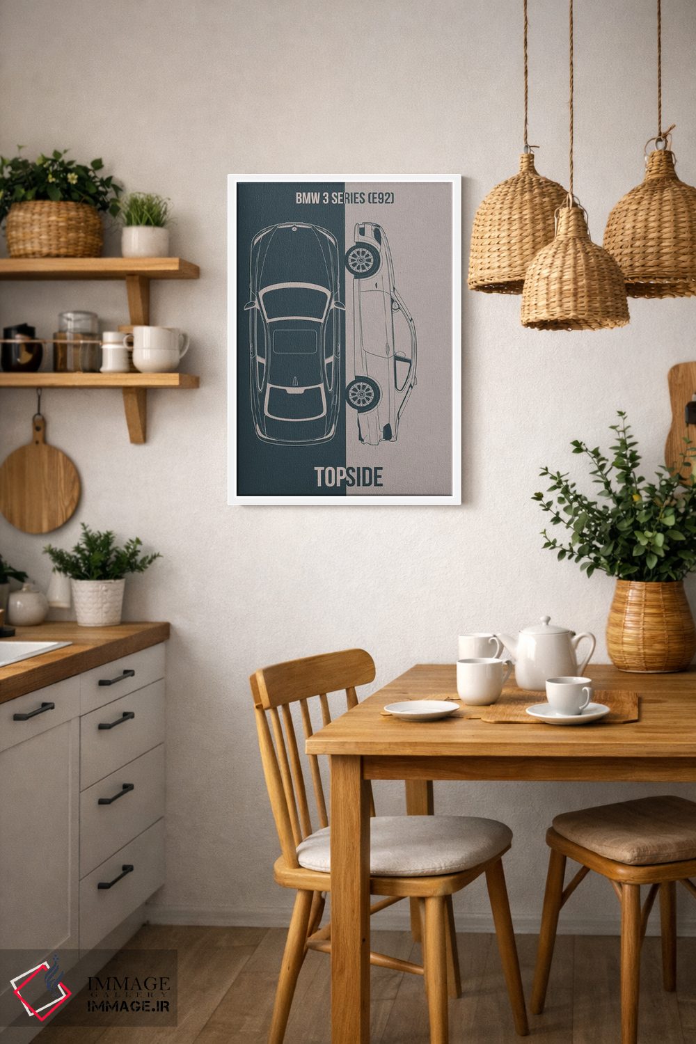 تابلو دکوراتیو بی ام و سری ۳ اثر جوزف فرناندو - D3W