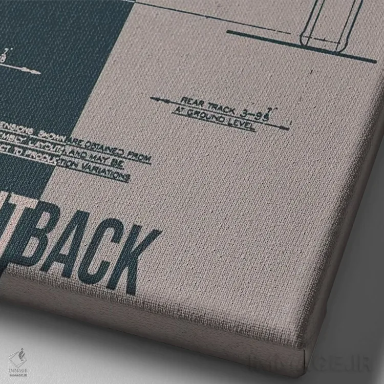 تابلو دکوراتیو مینی اثر جوزف فرناندو - نمای نزدیک بافت بوم