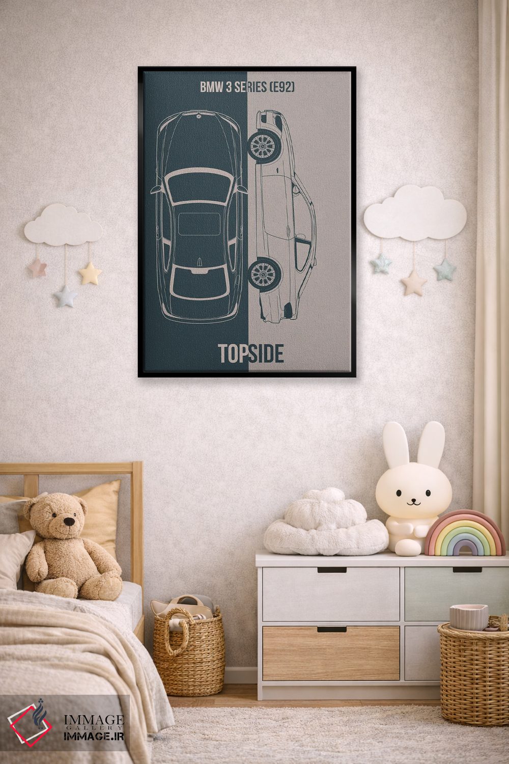 تابلو دکوراتیو بی ام و سری ۳ اثر جوزف فرناندو - D6B