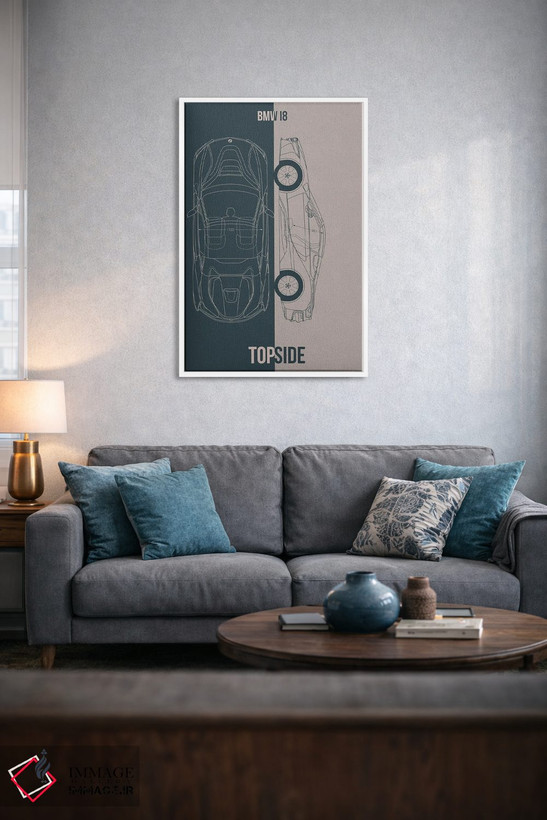 تابلو دکوراتیو بی ام و i8 اثر جوزف فرناندو - D4W