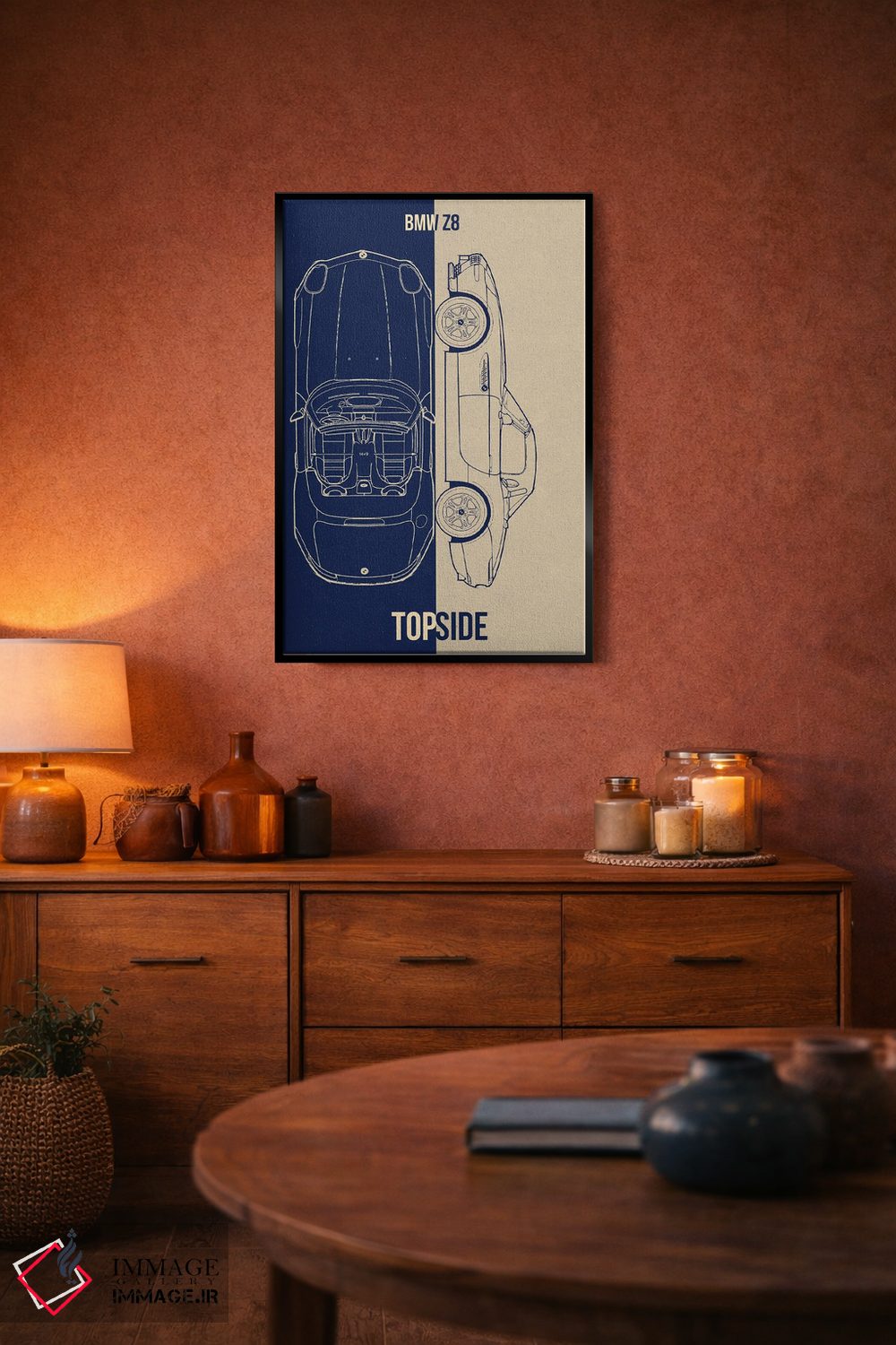 تابلو دکوراتیو بی ام و Z8 اثر جوزف فرناندو - D5B