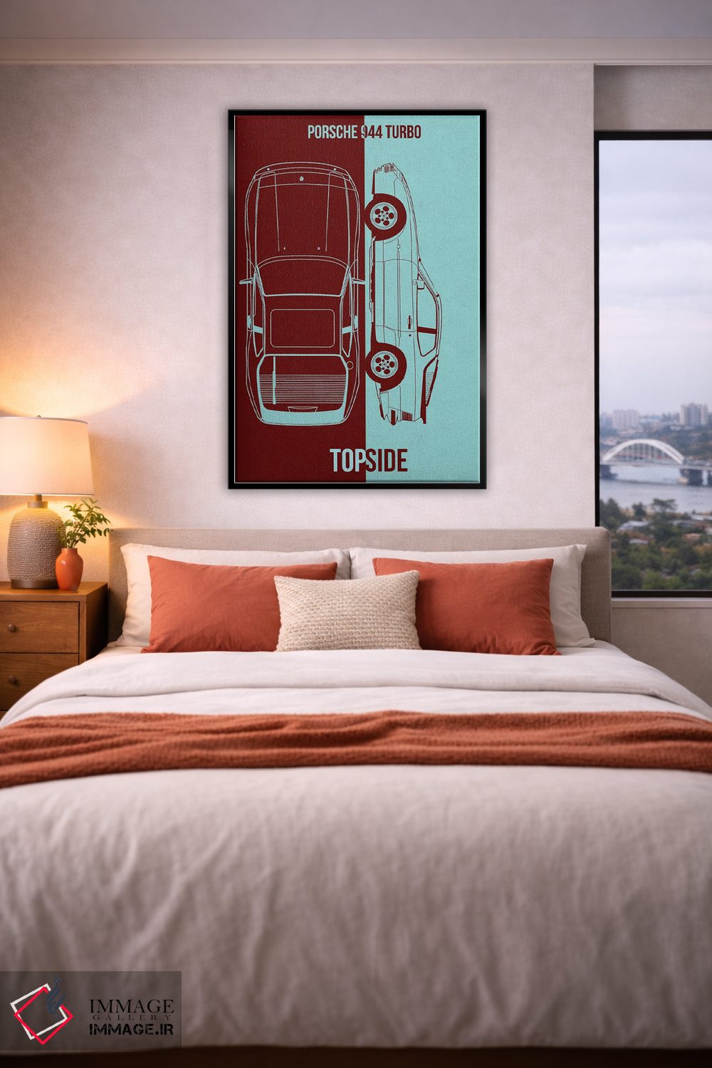 تابلو دکوراتیو پورشه ۹۴۴ توربو اثر جوزف فرناندو - D6B