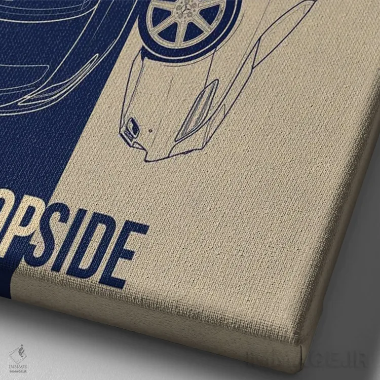 تابلو دکوراتیو مرسدس بنز اس ال اس ای ام جی اثر جوزف فرناندو - نمای نزدیک بافت بوم