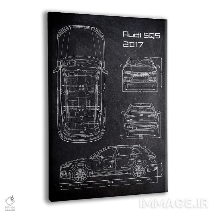 تابلو دکوراتیو آئودی اس کیو۵ مدل ۲۰۱۷ اثر جوزف فرناندو - نمای پرسپکتیو محصول