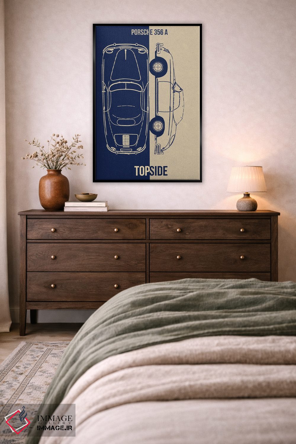 تابلو دکوراتیو پورشه ۳۵۶ ای اثر جوزف فرناندو - D3B