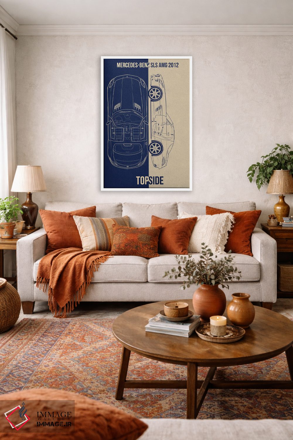 تابلو دکوراتیو مرسدس بنز اس ال اس ای ام جی اثر جوزف فرناندو - D2W