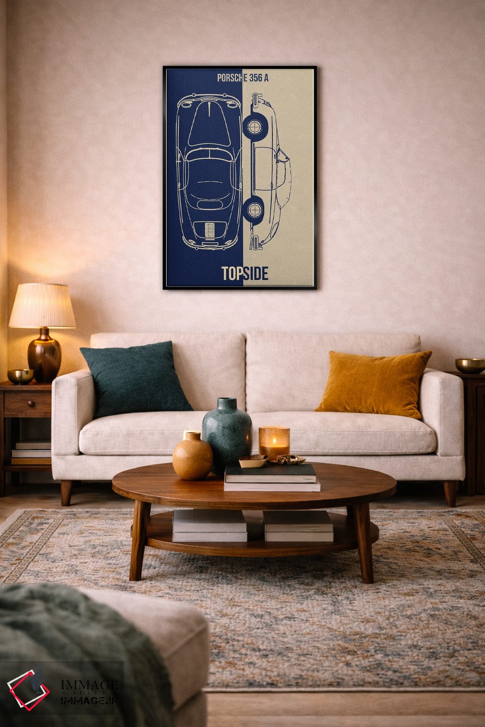تابلو دکوراتیو پورشه ۳۵۶ ای اثر جوزف فرناندو - D4B