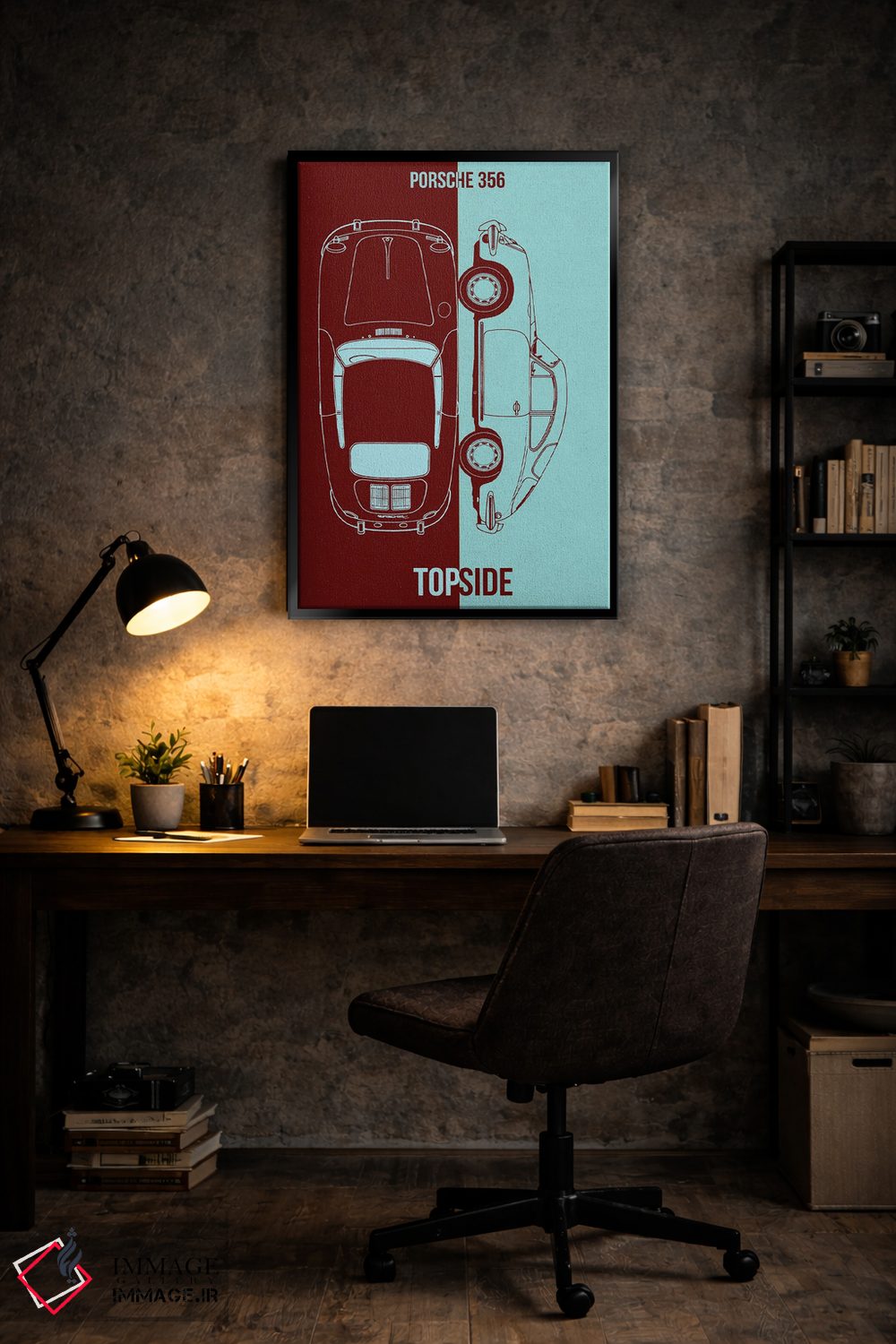 تابلو دکوراتیو پورشه ۳۵۶ اثر جوزف فرناندو - D6B