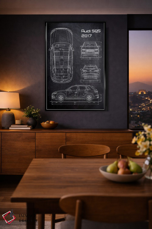 تابلو دکوراتیو آئودی اس کیو۵ مدل ۲۰۱۷ اثر جوزف فرناندو - D3B