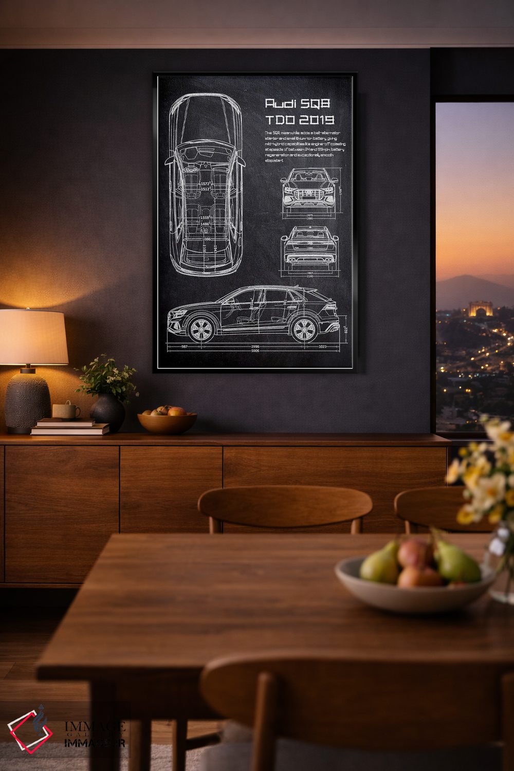 تابلو دکوراتیو آئودی اس کیو۸ تی دی او ۲۰۱۹ اثر جوزف فرناندو - D2B