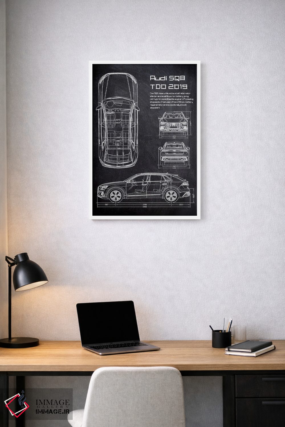 تابلو دکوراتیو آئودی اس کیو۸ تی دی او ۲۰۱۹ اثر جوزف فرناندو - D1W