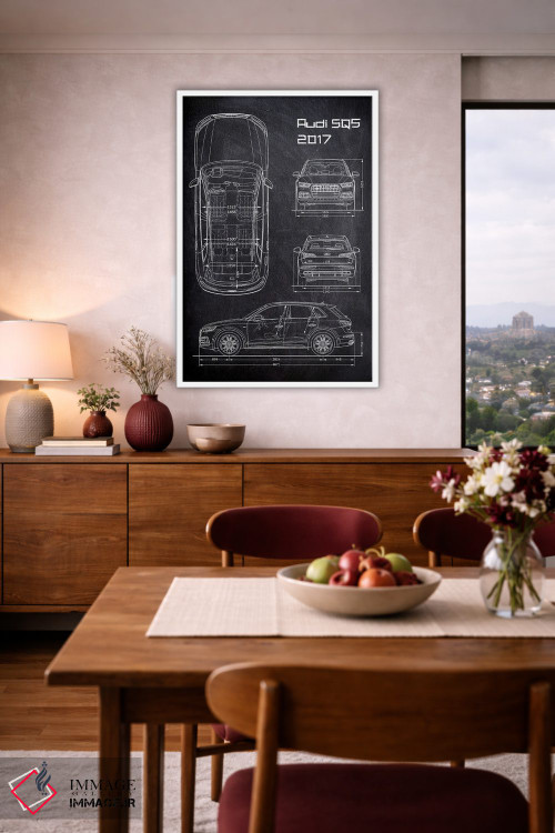 تابلو دکوراتیو آئودی اس کیو۵ مدل ۲۰۱۷ اثر جوزف فرناندو - D4W