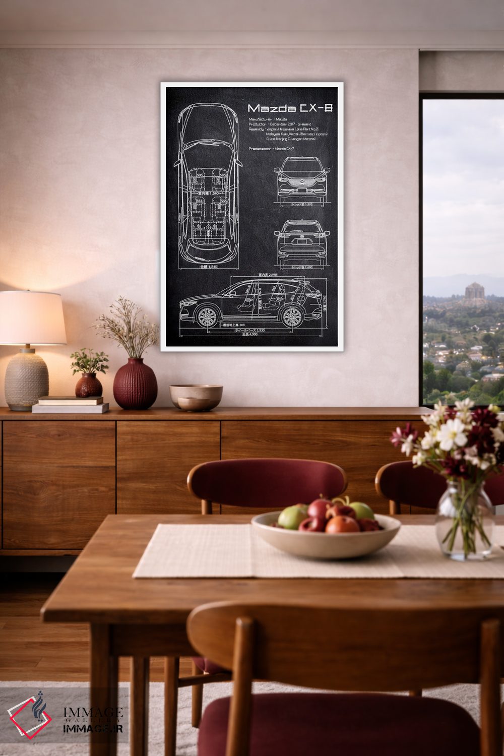 تابلو دکوراتیو مزدا سی ایکس-۸ اثر جوزف فرناندو - D3W