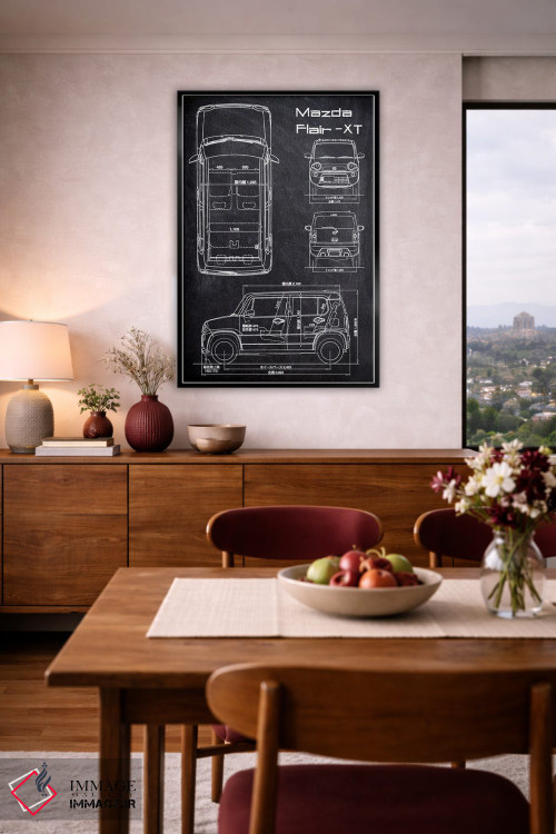 تابلو دکوراتیو مزدا فلیر -اکس تی اثر جوزف فرناندو - D4B