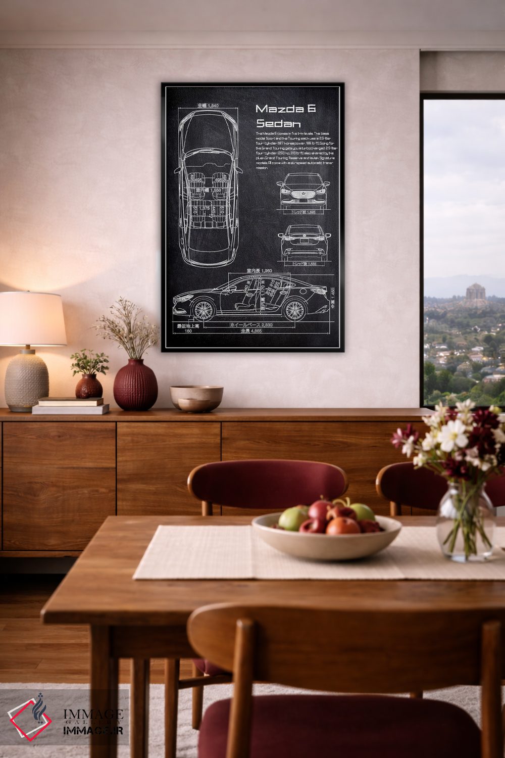 تابلو دکوراتیو مزدا وی آی سدان اثر جوزف فرناندو - D4B