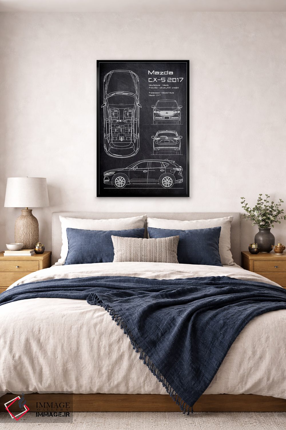 تابلو دکوراتیو مزدا سی ایکس-۵ مدل ۲۰۱۷ اثر جوزف فرناندو - D6B
