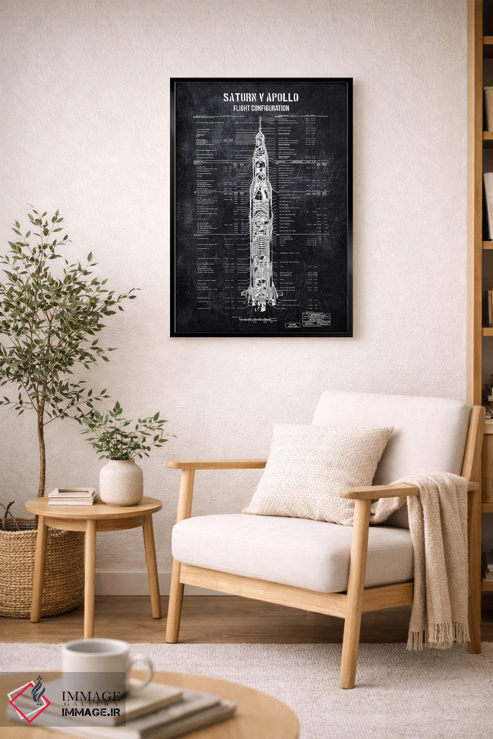 تابلو دکوراتیو پیکربندی آپولوی ساترن ۵ اثر جوزف فرناندو - D3B