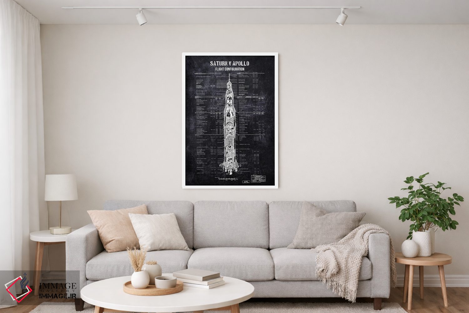 تابلو دکوراتیو پیکربندی آپولوی ساترن ۵ اثر جوزف فرناندو - D5W