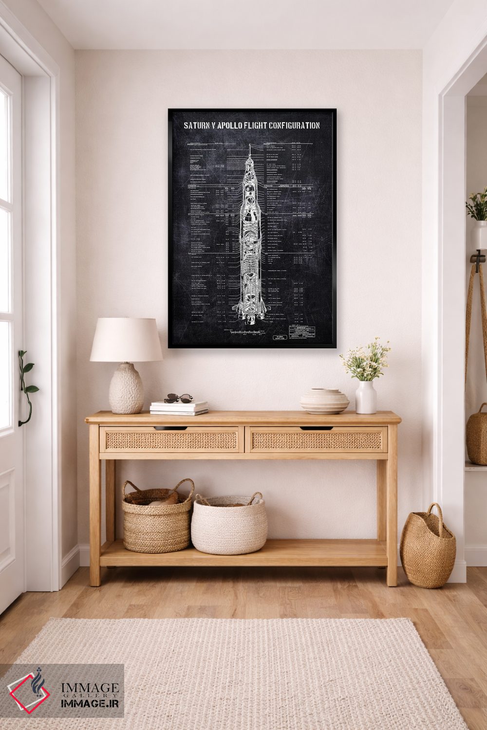 تابلو دکوراتیو ساترن ۵ اثر جوزف فرناندو - D6B