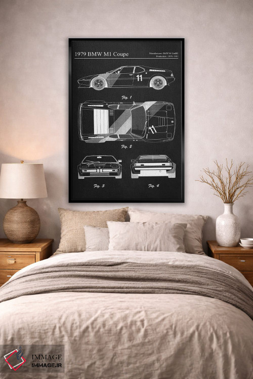تابلو دکوراتیو بی ام و M1 کوپه مدل ۱۹۷۹ اثر جوزف فرناندو - D2B