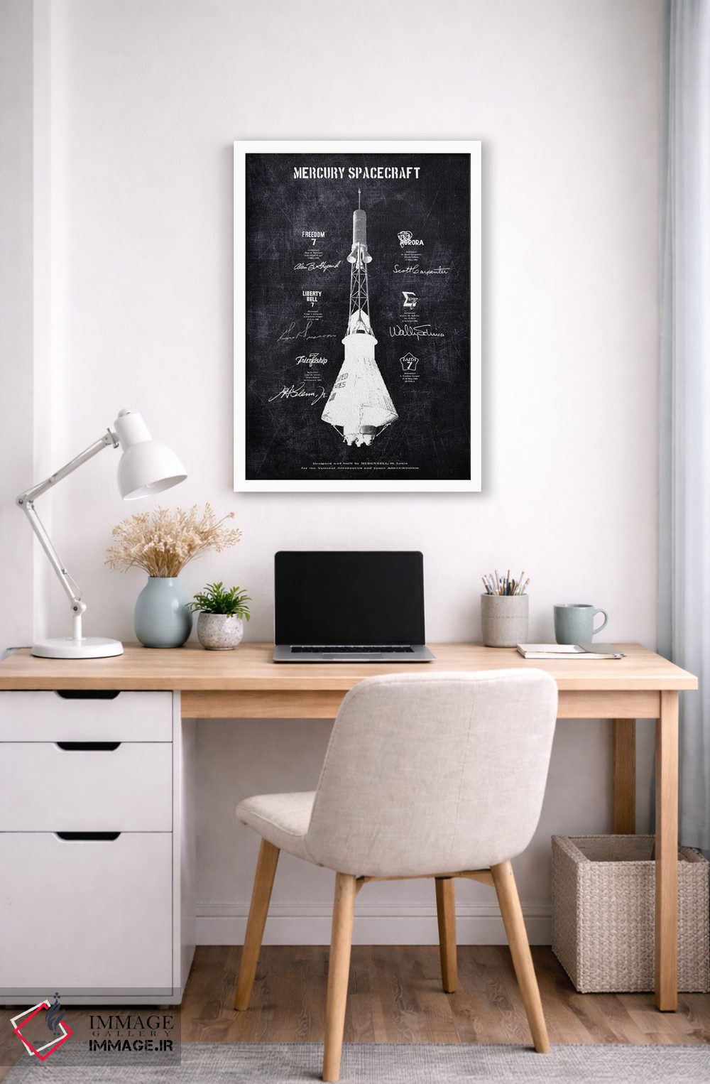 تابلو دکوراتیو فضاپیمای مرکوری اثر جوزف فرناندو - D5W