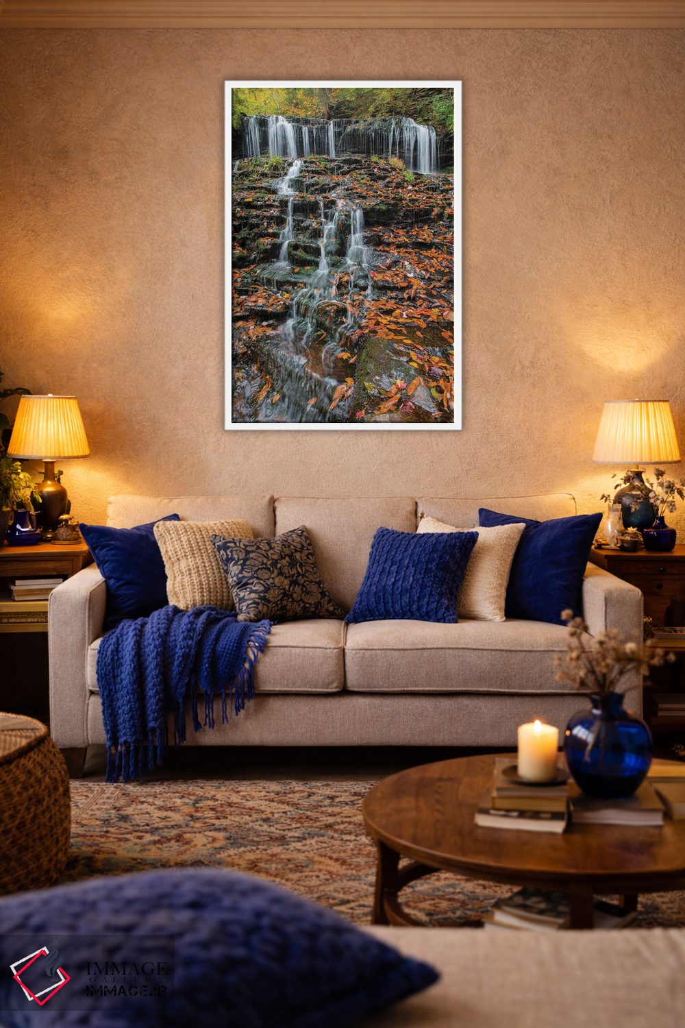 تابلو دکوراتیو Mohawk Falls, Kitchen Creek, Ricketts Glen State Park, Pennsylva… اثر جف فوت - D2W