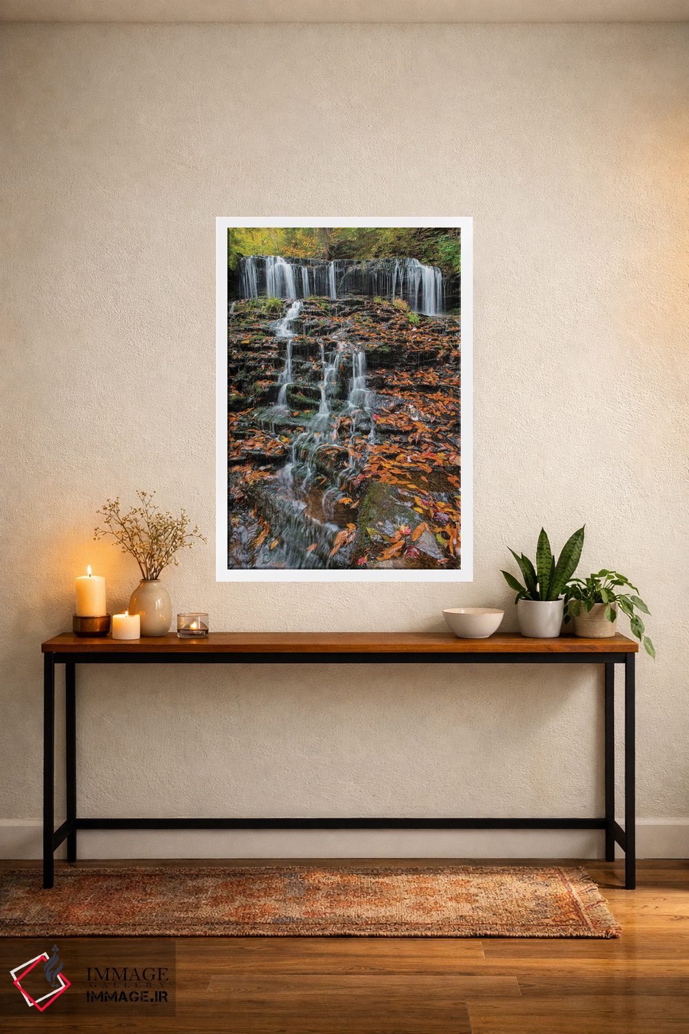 تابلو دکوراتیو Mohawk Falls, Kitchen Creek, Ricketts Glen State Park, Pennsylva… اثر جف فوت - D3W