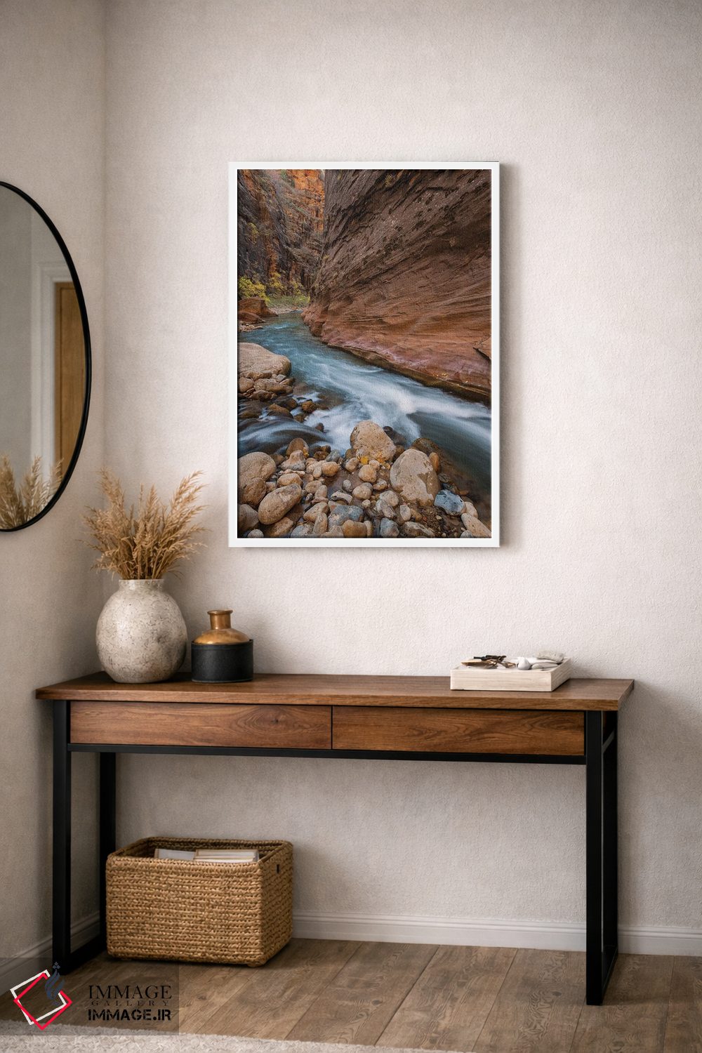 تابلو دکوراتیو Zion National Park, Utah,رودخانه ویرجین، پارک ملی صهیون، یوتا اثر جف فوت - D2W