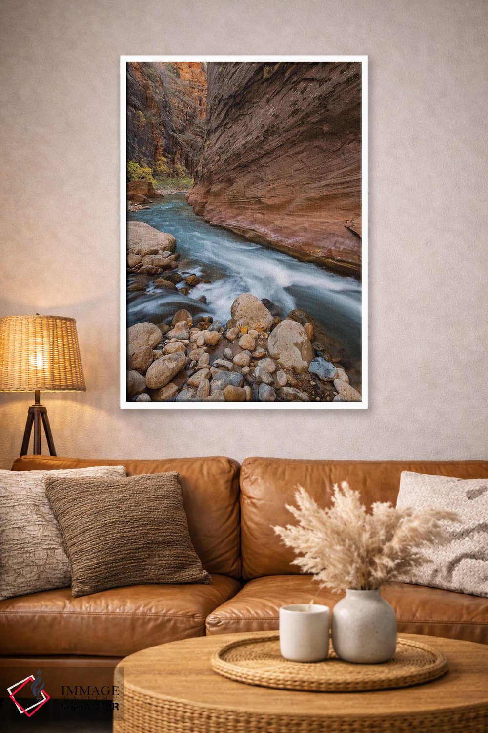 تابلو دکوراتیو Zion National Park, Utah,رودخانه ویرجین، پارک ملی صهیون، یوتا اثر جف فوت - D3W