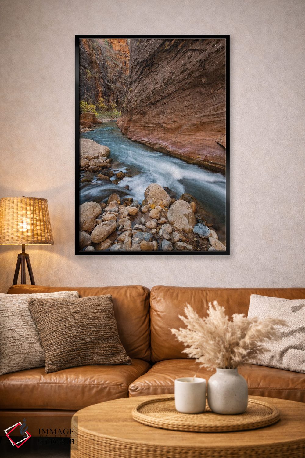 تابلو دکوراتیو Zion National Park, Utah,رودخانه ویرجین، پارک ملی صهیون، یوتا اثر جف فوت - D4B