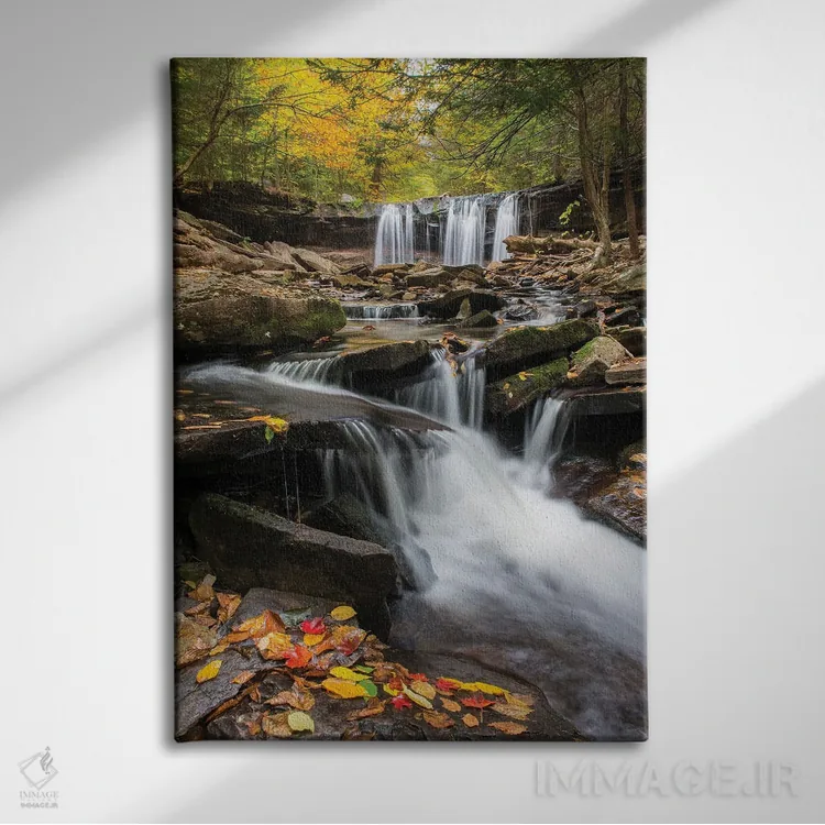 تابلو دکوراتیو Ricketts Glen State Park, Pennsylvania,آبشار اونایدا، پارک ایالت… اثر جف فوت - نمای روبهرو روی دیوار