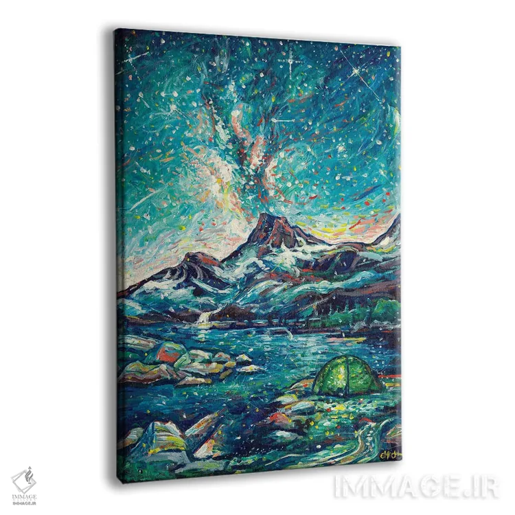 تابلو دکوراتیو شادی آلپ اثر جف جانسون - نمای پرسپکتیو محصول